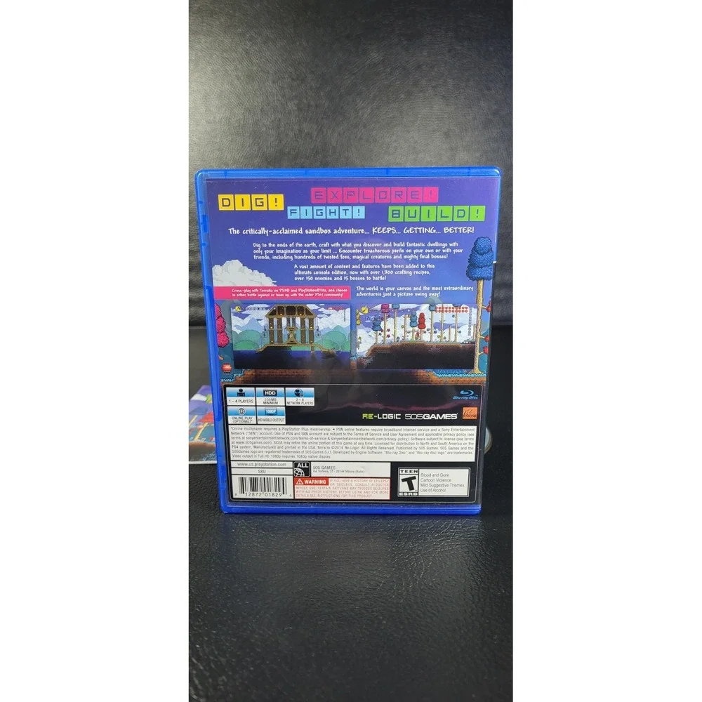 Terraria Sony PlayStation 4 PS4 2014 505 Games Action Adventure Sandbox Disc